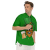 Beer And Clover St. Patrick's Day Print Men's Short Sleeve Shirts-grizzshop