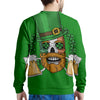 Beer And Clover St. Patrick's Day Print Men's Sweatshirt-grizzshop