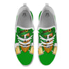 Beer And Clover St. Patrick's Day Print White Athletic Shoes-grizzshop