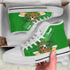Beer And Clover St. Patrick's Day Print White High Top Shoes-grizzshop