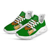 Beer And Clover St. Patrick's Day Print White Running Shoes-grizzshop