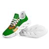 Beer And Clover St. Patrick's Day Print White Running Shoes-grizzshop