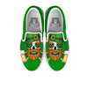 Beer And Clover St. Patrick's Day Print White Slip On Shoes-grizzshop