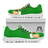 Beer And Clover St. Patrick's Day Print White Sneaker-grizzshop