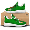 Beer And Clover St. Patrick's Day Print White Walking Shoes-grizzshop