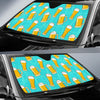 Beer Blue Pattern Print Car Sun Shade-grizzshop