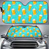 Beer Blue Pattern Print Car Sun Shade-grizzshop