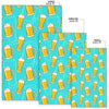 Beer Blue Pattern Print Floor Mat-grizzshop