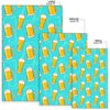 Beer Blue Pattern Print Floor Mat-grizzshop