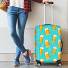 Beer Blue Pattern Print Luggage Cover Protector-grizzshop