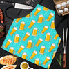 Beer Blue Pattern Print Men's Apron-grizzshop