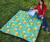 Beer Blue Pattern Print Quilt-grizzshop