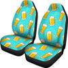 Beer Blue Pattern Print Universal Fit Car Seat Covers-grizzshop