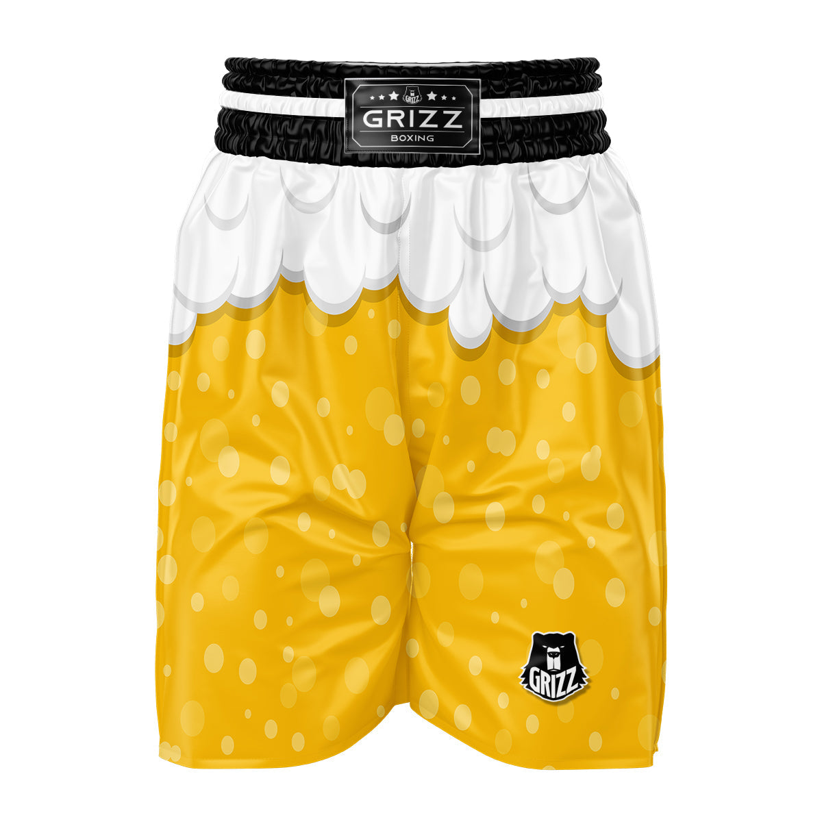 Beer Foam And Bubbles Cartoon Print Boxing Shorts-grizzshop