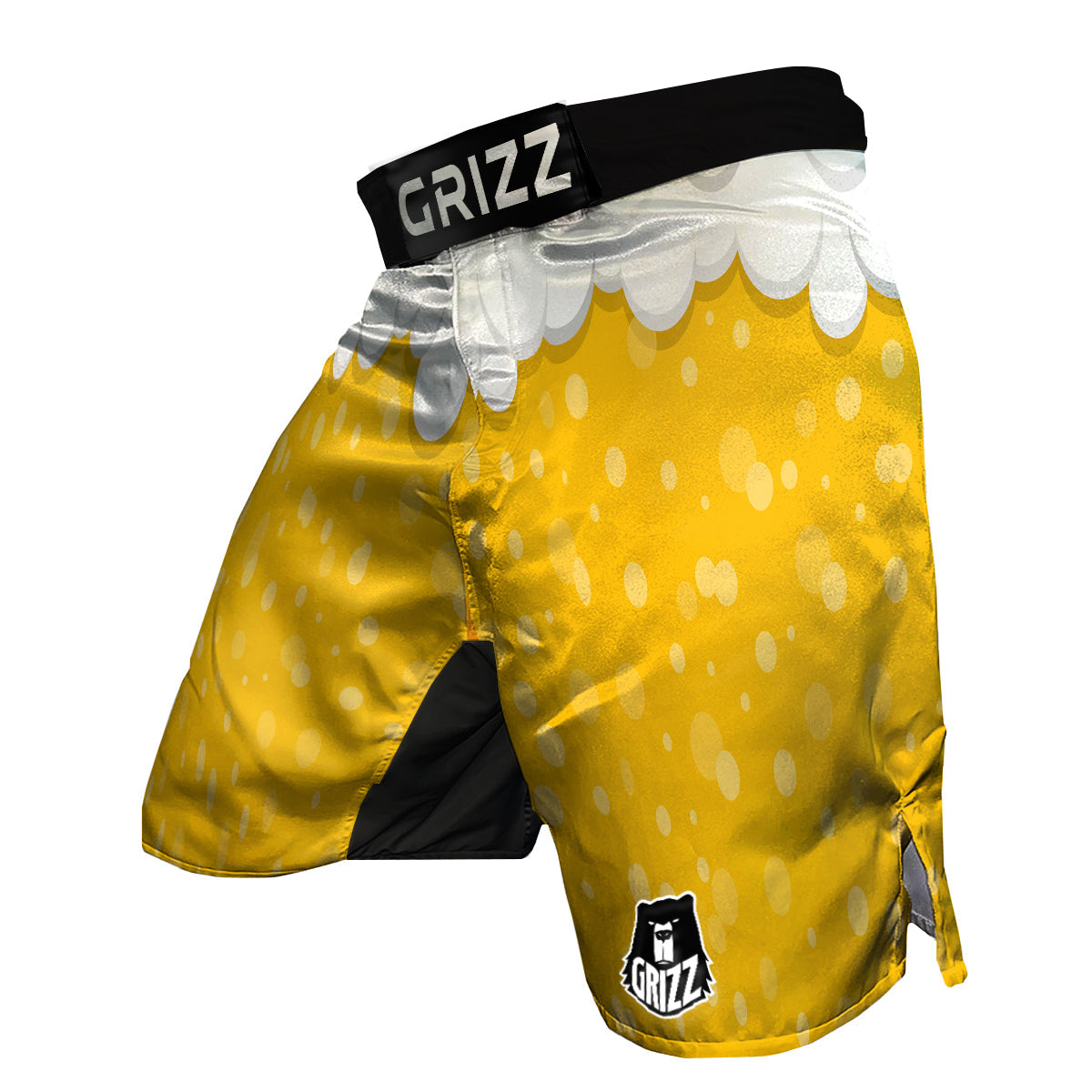 Beer Foam And Bubbles Cartoon Print MMA Shorts-grizzshop