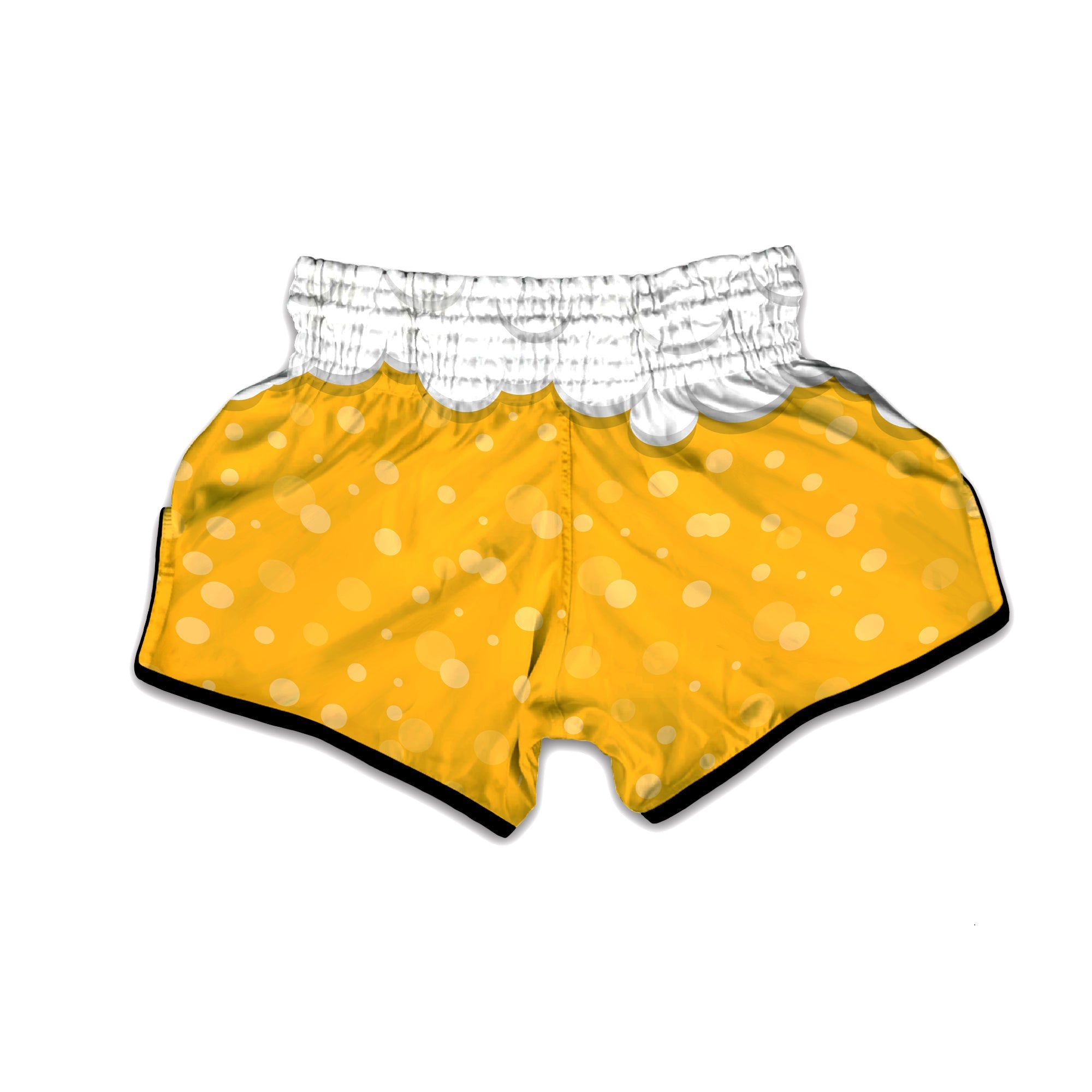 Beer Foam And Bubbles Cartoon Print Muay Thai Boxing Shorts-grizzshop