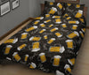 Beer Pattern Print Bed Set Quilt-grizzshop