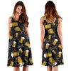 Beer Pattern Print Dress-grizzshop