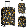 Beer Pattern Print Luggage Cover Protector-grizzshop