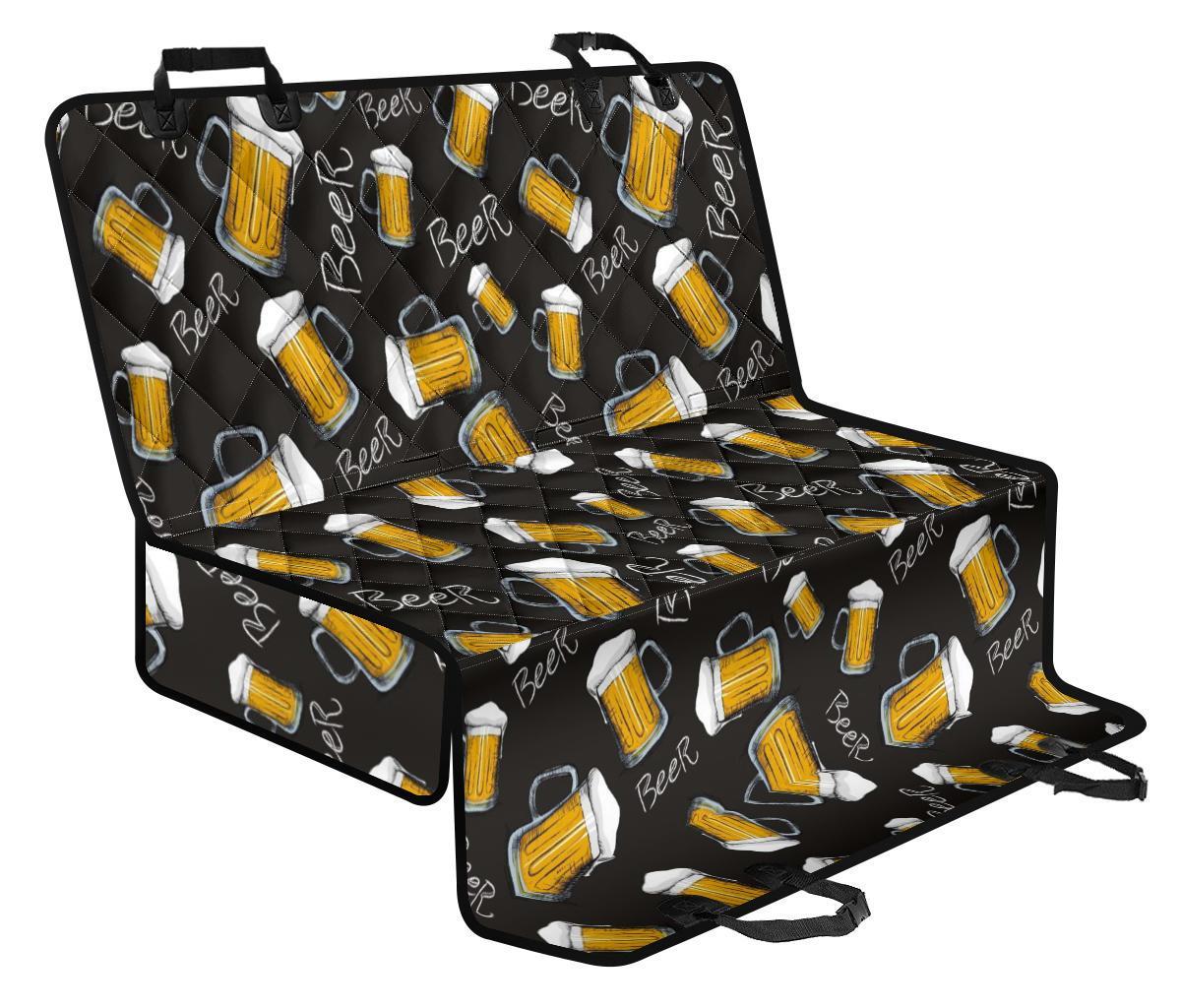 Beer Pattern Print Pet Car Seat Cover-grizzshop
