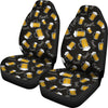 Beer Pattern Print Universal Fit Car Seat Covers-grizzshop