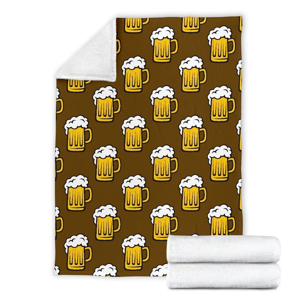 Beer Print Pattern Blanket-grizzshop