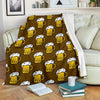 Beer Print Pattern Blanket-grizzshop