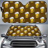 Beer Print Pattern Car Sun Shade-grizzshop