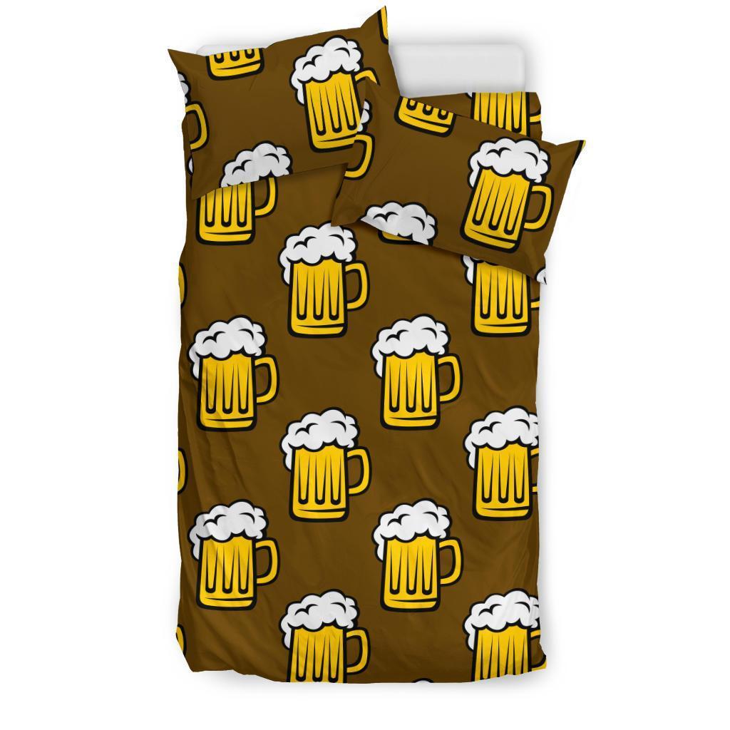 Beer Print Pattern Duvet Cover Bedding Set-grizzshop
