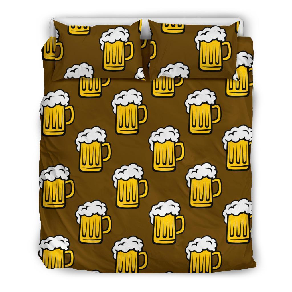 Beer Print Pattern Duvet Cover Bedding Set-grizzshop