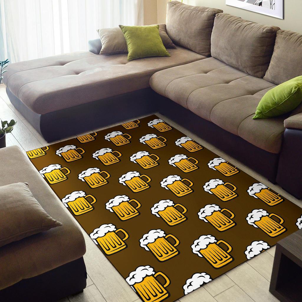 Beer Print Pattern Floor Mat-grizzshop