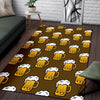 Beer Print Pattern Floor Mat-grizzshop