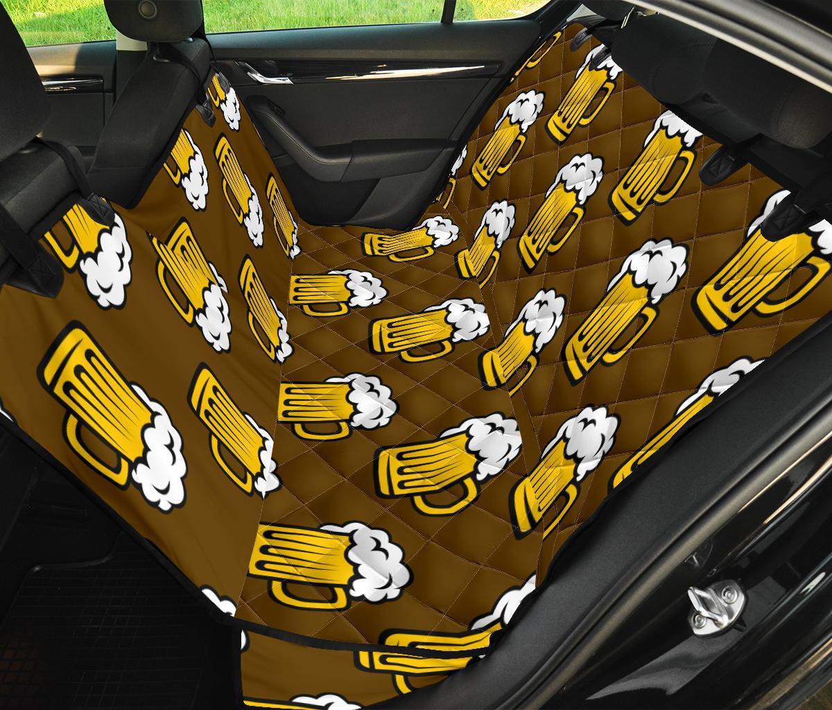 Beer Print Pattern Pet Car Seat Cover-grizzshop