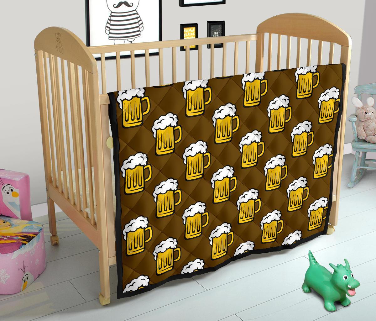 Beer Print Pattern Quilt-grizzshop