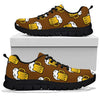 Beer Print Pattern Sneaker Shoes For Men Women-grizzshop