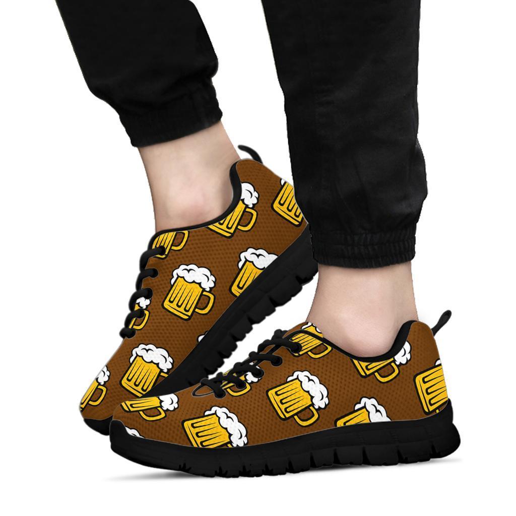 Beer Print Pattern Sneaker Shoes For Men Women-grizzshop