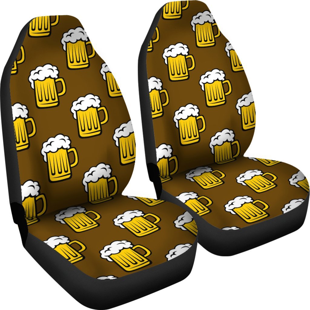 Beer Print Pattern Universal Fit Car Seat Covers-grizzshop