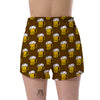 Beer Print Pattern Women's Shorts-grizzshop