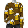 Beer Print Pattern Women's Sweatshirt-grizzshop