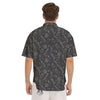 Beer White And Black Print Pattern Men's Short Sleeve Shirts-grizzshop