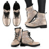 Beige Elephant Women's Leather Boots-grizzshop