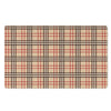 Beige Plaid Tartan Door Mat-grizzshop