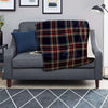 Beige Red And Blue Plaid Tartan Blanket-grizzshop