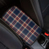 Beige Red And Blue Plaid Tartan Car Console Cover-grizzshop