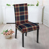 Beige Red And Blue Plaid Tartan Chair Cover-grizzshop