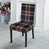 Beige Red And Blue Plaid Tartan Chair Cover-grizzshop