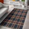 Beige Red And Blue Plaid Tartan Floor Mat-grizzshop