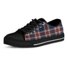 Beige Red And Blue Plaid Tartan Men's Low Top Shoes-grizzshop