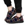 Beige Red And Blue Plaid Tartan Men's Sneakers-grizzshop