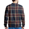 Beige Red And Blue Plaid Tartan Men's Sweatshirt-grizzshop